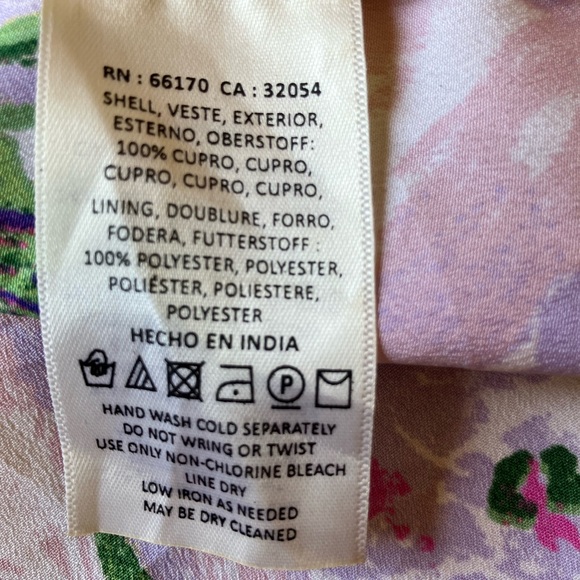 HD in Paris Anthropologie sheer gauze dress size 6 - Picture 8 of 8